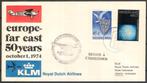 50 jaar KLM vlucht Europa - Far East 1974, Postzegels en Munten, Verzenden, Envelop