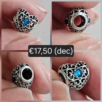 Pandora birthstone hartje december beschikbaar voor biedingen