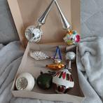 Oude vintage kerstballen en pieken, Diversen, Kerst, Ophalen of Verzenden, Gebruikt