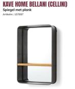 Kave Home Bellani (Cellini) spiegelkast met plank, Ophalen of Verzenden, Zo goed als nieuw, Rechthoekig, Minder dan 100 cm