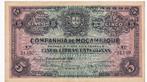 Mozambique, 5 Libras, 1934, XF, Postzegels en Munten, Bankbiljetten | Afrika, Los biljet, Ophalen of Verzenden, Overige landen