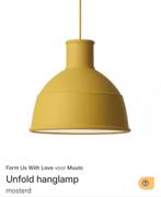 Muuto Unfold Lamp geel/mostard, Huis en Inrichting, Ophalen of Verzenden, Zo goed als nieuw, Minder dan 50 cm