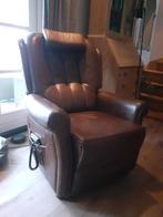 Sta op fautuil leder, Huis en Inrichting, Fauteuils, Ophalen, Zo goed als nieuw, 50 tot 75 cm, Leer