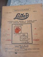 Onderdelen boek Lister LR/SR, Ophalen of Verzenden