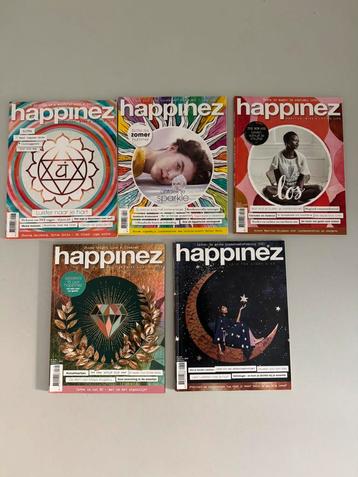 Happinez tijdschriften 2018 5x beschikbaar voor biedingen