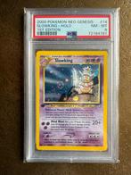 1st Edition Slowking 14/111 (PSA 8) + Swirl! - Neo Genesis, Ophalen of Verzenden, Zo goed als nieuw, Losse kaart