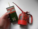 Oud blikje Castrol Everyman en een oliekan, Verzamelen, Merken en Reclamevoorwerpen, Ophalen of Verzenden, Gebruikt, Gebruiksvoorwerp