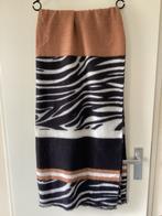 Bruin/Zwart/Wit Sjaal/Stola, Ophalen of Verzenden, Zo goed als nieuw, Maat 46/48 (XL) of groter, Sjaal