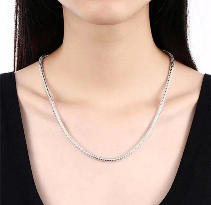 Zilveren ketting, Sieraden, Tassen en Uiterlijk, Kettingen, Nieuw, Zilver, Zilver, Ophalen of Verzenden