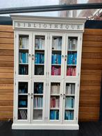 Boekenkast (Bibliotheque) - wit - 140x32x227, Ophalen, 100 tot 150 cm, 200 cm of meer, Klassiek