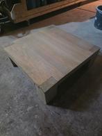 Eiken Salontafel - Robuust Design, Huis en Inrichting, Tafels | Salontafels, Gebruikt, 100 tot 150 cm, Vierkant, Minder dan 50 cm