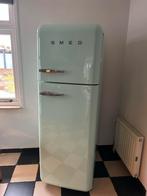 SMEG Koelkast watergroen, Ophalen, Gebruikt, 200 liter of meer, 60 cm of meer