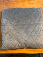 Mooi zacht blauw kussen, Ophalen of Verzenden, Zo goed als nieuw, Blauw, Vierkant