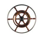 Stuurwiel hout RVS hoepel type 3