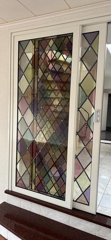 Schuifdeur glas in lood beschikbaar voor biedingen