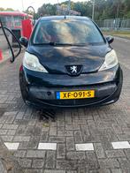 Peugeot 107 1.0 12V 3DR 2007 Zwart, Auto's, Voorwielaandrijving, Stof, 4 stoelen, Overige kleuren