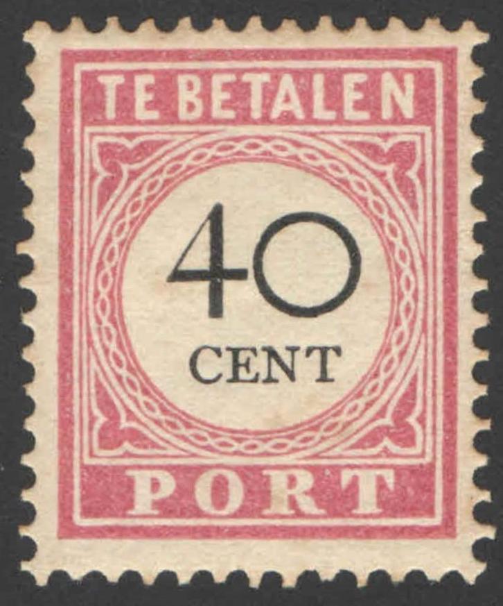 Ned-Indie Port 20 ongebruikt 1909, Postzegels en Munten, Postzegels | Nederlands-Indië en Nieuw-Guinea, Postfris, Nederlands-Indië