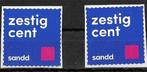 2X SAND ZESTIG CENT GESTEMPELD, Ophalen of Verzenden, Na 1940, Gestempeld