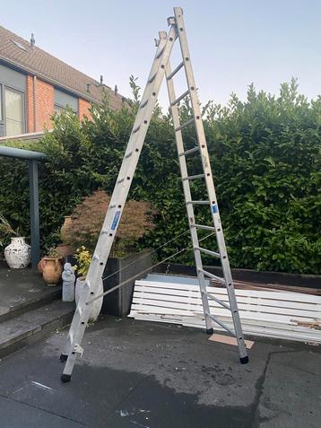 3-delige Aluminium Ladder - 10,5 Meter beschikbaar voor biedingen