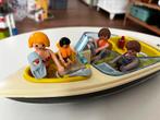 Playmobil. Zwarte Motorboot met poppetjes, Ophalen of Verzenden, Zo goed als nieuw