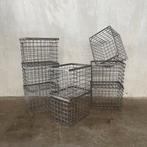 Stalen krat, oude kratten, kist, vintage kisten, industrieel, Ophalen