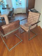 Eetkamerstoelen 6 stuks leder, Huis en Inrichting, Ophalen, Gebruikt, Vijf, Zes of meer stoelen