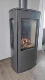 Gaskachel Dru Trio incl. Kachelpijpen, Huis en Inrichting, Kachels, Ophalen, Gebruikt, Gas, Vrijstaand