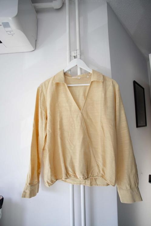 Botergele blouse linnen look Yaya maat 36, Kleding | Dames, Blouses en Tunieken, Gedragen, Maat 36 (S), Geel, Ophalen of Verzenden