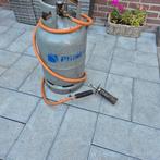 Gasfles met gasbrander te koop, Tuin en Terras, Onkruidbranders, Ophalen, Zo goed als nieuw