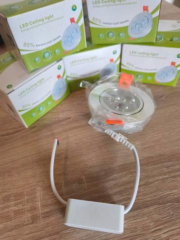 6 Nieuwe LED Inbouwspots met Driver - Verpakt! beschikbaar voor biedingen