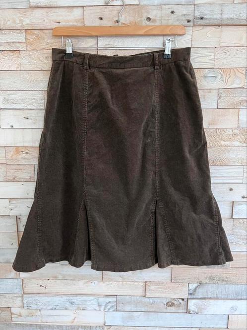 Pulls schitterende vintage rok rib donkerbruin, maat 40, Kleding | Dames, Rokken, Nieuw, Maat 38/40 (M), Bruin, Onder de knie