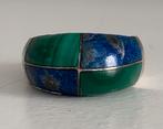 Ring van silver met lapislasuli, Sieraden, Tassen en Uiterlijk, Ringen, Gebruikt, Kleiner dan 17, Met edelsteen, Dame