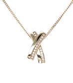 Prachtige Gouden Diamanten Hanger 14 Krt, Ophalen of Verzenden, Zo goed als nieuw, Goud, Goud