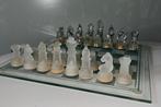 Glazen Schaakspel - Compleet, Een of twee spelers, Ophalen of Verzenden, Gebruikt