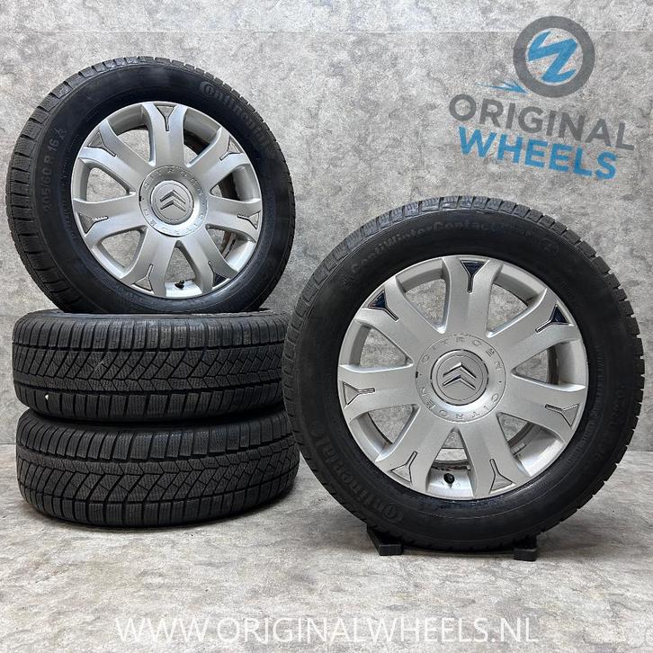 16 inch originele velgen + winterbanden Citroen C5, Auto-onderdelen, Banden en Velgen, Banden en Velgen, Winterbanden, 16 inch