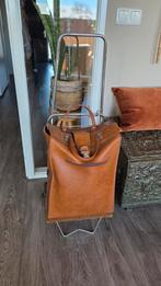 Vintage trolley, Ophalen, Bruin, 30 cm of meer, Minder dan 35 cm