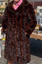 Bruine Bontjas echt, Kleding | Dames, Ophalen of Verzenden, Gedragen, Maat 42/44 (L), Bruin