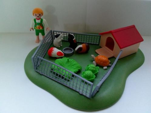 Playmobil set 3210 kinderen met cavia's en schildpad, Kinderen en Baby's, Speelgoed | Playmobil, Gebruikt, Complete set, Ophalen of Verzenden