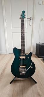Groene Solid Body Gitaar met Floyd Rose en Gibson Pickups, Muziek en Instrumenten, Ophalen of Verzenden, Zo goed als nieuw, Solid body