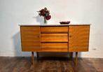 Gratis bezorging!Mid century retro vintage teak dressoir1960, Huis en Inrichting, Kasten | Dressoirs, Gebruikt, Beautility, 100 tot 150 cm