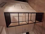 Open kast zwart staal, Huis en Inrichting, Kasten | Wandmeubels, Ophalen, Gebruikt, Minder dan 150 cm, 150 tot 200 cm