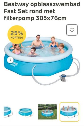 Bestway zwembad met pomp 3.05 beschikbaar voor biedingen