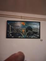 Schilderij met landschap, Antiek en Kunst, Kunst | Schilderijen | Klassiek, Ophalen of Verzenden