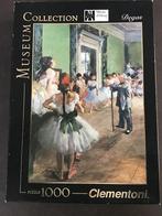 Clementoni Kunst Puzzel Degas The Dancing Lesson 1000 st, Ophalen of Verzenden, 500 t/m 1500 stukjes, Gebruikt, Legpuzzel