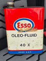 Esso Oleo Fluid Olie blik, Ophalen of Verzenden, Gebruikt, Overige