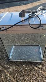 Aquarium met lamp, Ophalen of Verzenden, Zo goed als nieuw, Leeg aquarium