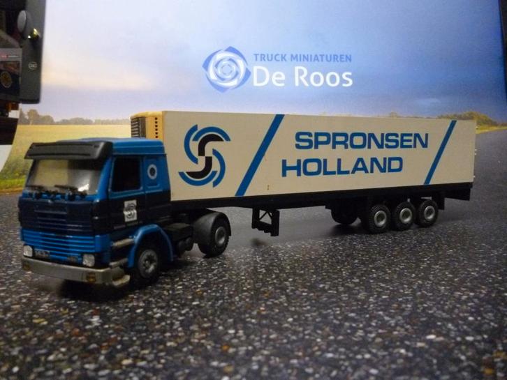 Tekno Scania 143 Van Spronsen, Hobby en Vrije tijd, Modelauto's | 1:50, Zo goed als nieuw, Bus of Vrachtwagen, Tekno, Ophalen of Verzenden
