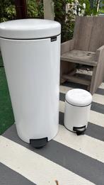 Brabantia Newlcon prullenbak Fresh White, Ophalen, Met pedaal, 50 tot 75 cm, Rvs
