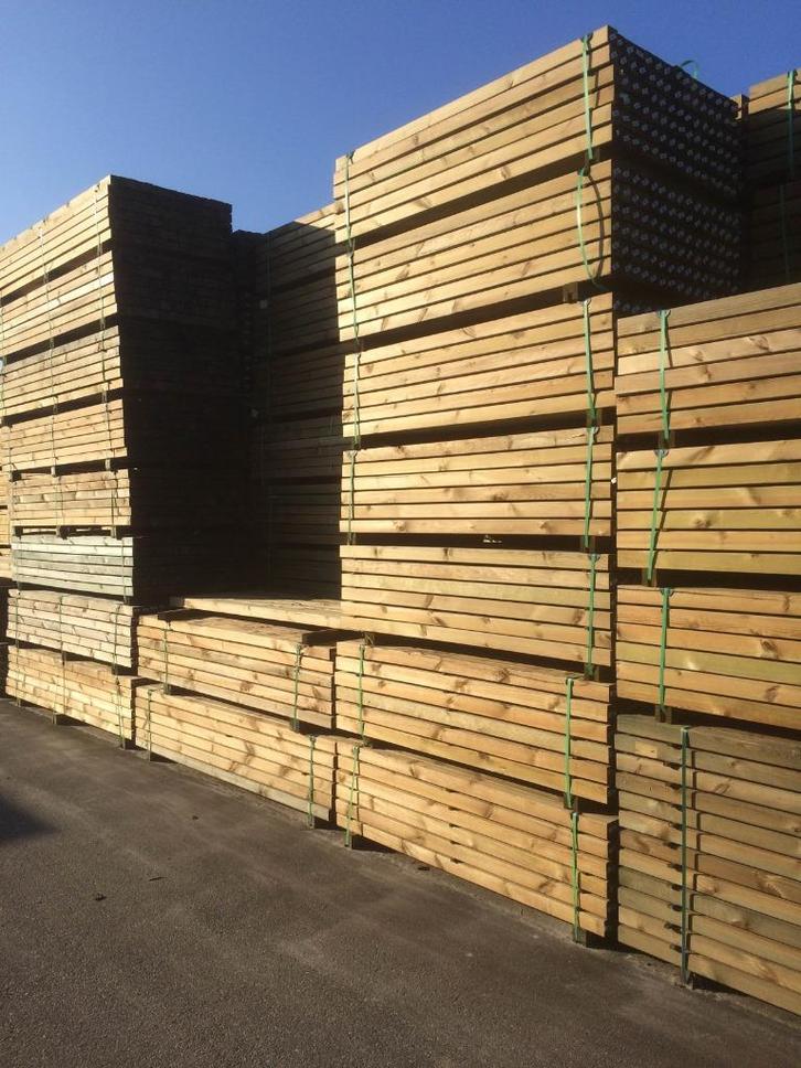 Geïmpregneerde tuinpalen 68x68x1800mm €3,50 per stuk!, Tuin en Terras, Palen, Balken en Planken, Nieuw, Palen, Ophalen