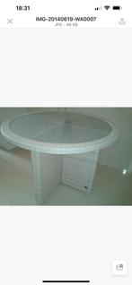 Nieuw in doos Wicker tuintafel  rond, Tuin en Terras, Tuintafels, Ophalen, Nieuw, Rond, Wicker